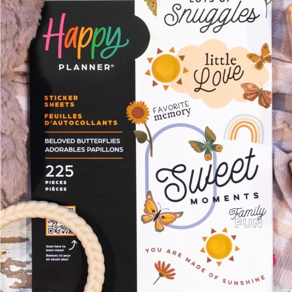 The Happy Planner-Beloved Butterflies Baby LARGE VALUE PACK STICKERS
